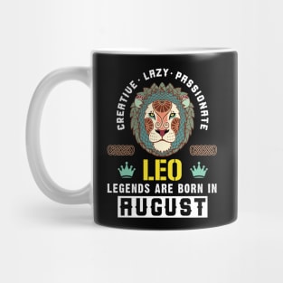 Zodiac Leo: Born In August Mug